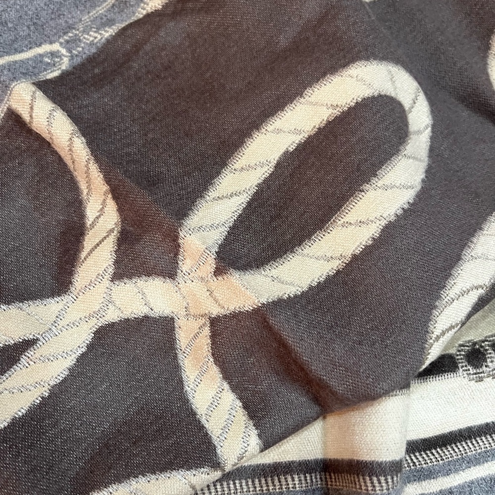 Chic Nautical Patterned Scarf - Picture 4 of 6
